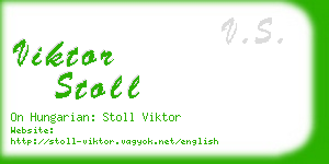 viktor stoll business card